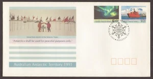 1991 Australia AAT Antarctic AUORA Australis FDC - Picture 1 of 2