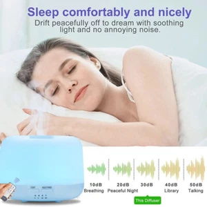 RGB LED Luftbefeuchter Aroma Ätherisches Öl Diffusor Ultraschall Aromatherapie - Bild 1 von 12