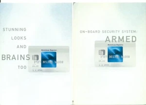 LOTTO CARTOLINE PROMOZIONALI - 2 CARTOLINE - AMERICAN EXPRESS - CARTA DI CREDITO - Foto 1 di 1