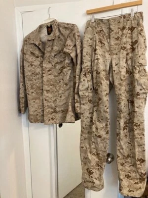 USMC UNIFORM - MCCUU - DESERT  MARPAT - SMALL LONG - Image 1 of 4