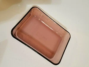 Pyrex cranberry glass 3 cup rectangular storage dish EUC - Picture 1 of 4