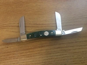 BUCK CREEK GERMANY GREEN PICK BONE 4 BLADE CONGRESS NEW - Picture 1 of 8