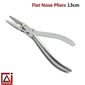 Dental Flat Nose Pliers Smooth Jaws jewelry Conical Surgical Orthodontic Pliers - Picture 1 of 5
