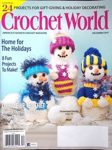 HOME FOR THE HOLIDAYS - AMERICA'S FAVORITE CROCHET WORLD MAGAZINE DECEMBER 2017 - Picture 1 of 6