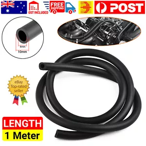 Car 6mm ID Full Silicone Fuel/Air Vacuum Hose/Line/Pipe/Tube 1 Meter Black AU - Picture 1 of 12