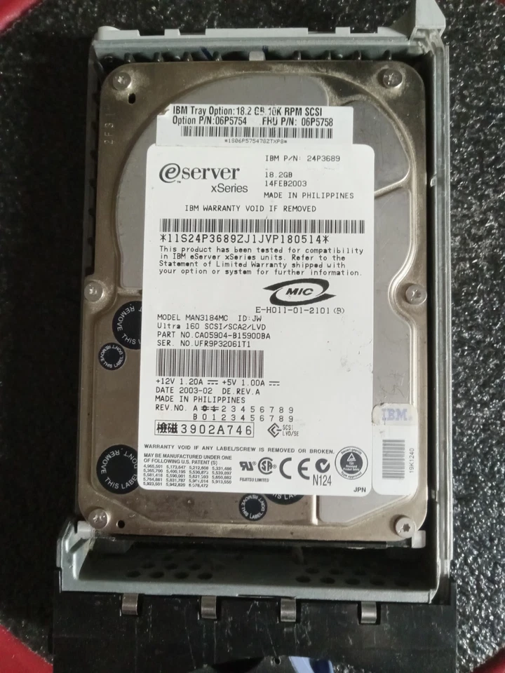 eserver xSeries 18.2GB Ultra 160 Hard Drive - Image 1 of 3