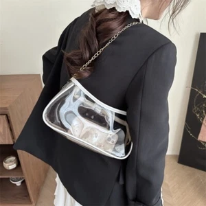 Waterproof Underarm Bag Jelly Hand Bag New Shoulder Bag Gift - Picture 1 of 16