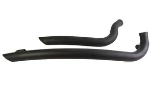 Curved Radius 2 inch Drag Pipe Set Black fits Harley Davidson - Picture 1 of 4