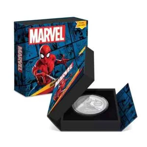 2023 New Zealand Mint Marvel Spider-Man 1 oz Colorized Proof Silver Coin - Picture 1 of 6