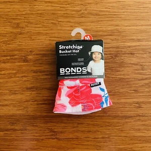 Bonds Baby Floral Pink Blue Beach Soft Bucket Hat Size M BNIP - Picture 1 of 2
