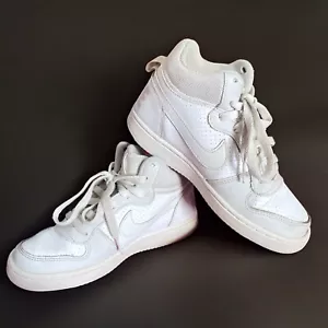 Nike Zapatos de Baloncesto Jóvenes Niños Grandes 3.5Y Cuero Blanco Cancha Borough 845107-104 - Imagen 1 de 9