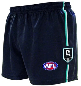 Pantalones cortos holgados de fútbol americano Port Adelaide Power oficial de la AFL réplica de entrenamiento juvenil - Imagen 1 de 3