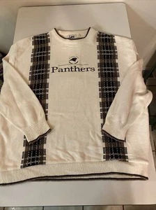 VINTAGE Lee Sport NFL Carolina Panthers Sweater Mens 2XL USA Knit - Picture 1 of 6