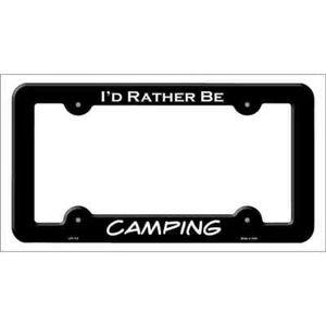 Camping Novelty Metal License Plate Frame - Picture 1 of 1