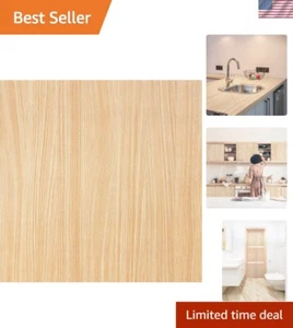 23.6"x393" Peel and Stick Wood Wallpaper - Light Maple Texture Faux Shelf Pap... - Picture 1 of 7