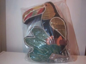 Tommy Bahama Toucan Tropical Bird Indoor/ Outdoor Pillow New In Package with Tag - Picture 1 of 11