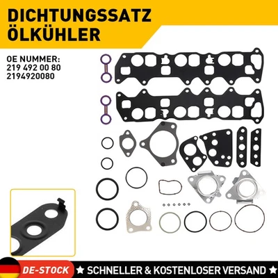 Für MERCEDES ML M / C E-KLasse W164 W203 W204 W211 OM 642 Dichtungssatz Ölkühler - Bild 1 von 4