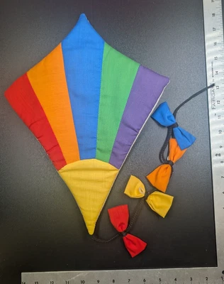 Cometa arco iris Wooltex 1985 retro vintage felpa colgante de pared habitación infantil Foto 1 de 3