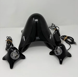 Enceintes de bureau JBL Creature noires - Testées fonctionnent adaptateur secteur inclus pas auxiliaire - Photo 1/10