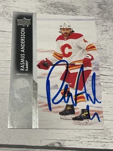 Rasmus Andersson Signed Card Upper Deck UD JSA COA IP Auto Calgary Flames a - Picture 1 of 3