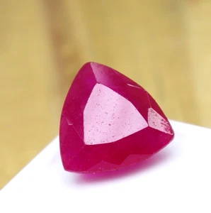 Piedra preciosa de berilo rojo Utah excelente corte trillón 8 quilates certificado oferta de Halloween - Imagen 1 de 8
