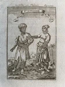 1683 Antique Print: Ethiopian / Abyssinian People , Africa by Mallet - Picture 1 of 2