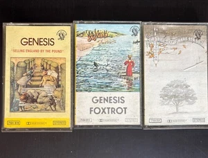 LOT 3 CASSETTES AUDIO GENESIS FOXTROT SELLING ENGLAND BY THE WIND AND WUTHERING - Picture 1 of 6