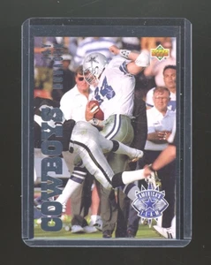 Fútbol americano Upper Deck 1993, inserción del equipo americano # AT-12, Jay Novacek, casi nuevo/muy bueno, BB3 - Imagen 1 de 2