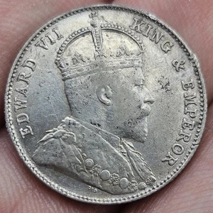 Straits Settlements 20 Cents 1910 Argent - Picture 1 of 2