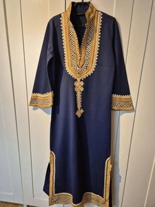 Burka - Blau - Mit Goldenen Stickereien - Bild 1 von 4