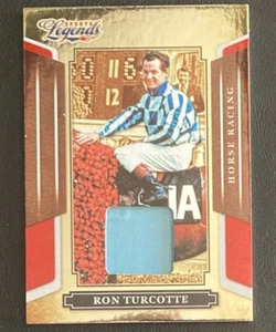 Ron Turcotte 2008 Donruss Legends Cavalli Corse Fantino Materiale Reliquia ROSSA 484/500 - Foto 1 di 2
