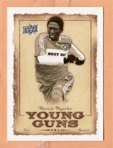 2008 Upper Deck MLS Young Guns #YG16 Patrick Nyarko - Flat S/H