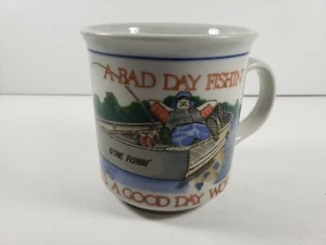 Otagiri Coffee Mug A Bad Day Fishing Beats a Good Day Working FIGI graphic Japan - Picture 1 of 6