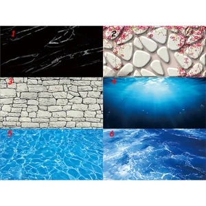 3D HD Aquarium Landscape Poster Fish Tank Backdrop Decor Background Sticker - Picture 1 of 17