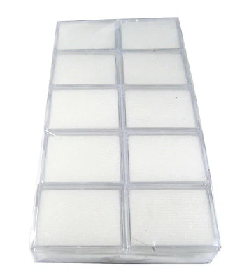 10 PIEZAS DE PLÁSTICO TRANSPARENTE GEMA GEMA TARRO JOYERÍA CAJA DE EXHIBICIÓN Talla 5x4x2 CM   Foto 1 de 3
