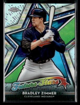 Bradley Zimmer - 2018 Topps Chrome Future Stars #FS-5 Cleveland Indians - Image 1 of 2