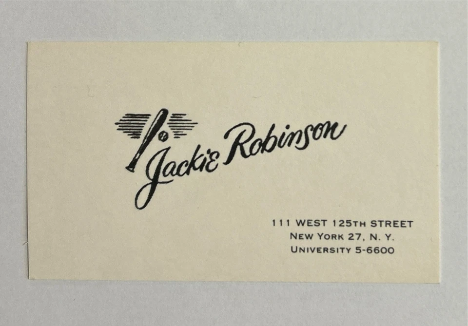 Tarjeta de visita Jackie Robinson Los Angeles Brooklyn Dodgers MLB Legend Foto 1 de 1