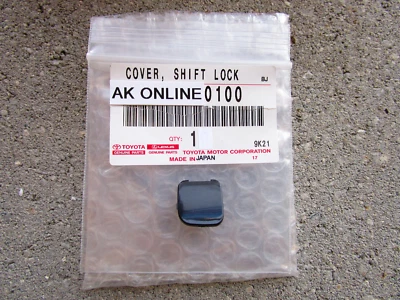 98 - 02 LEXUS LX470 A/T SHIFTER LOCK RELEASE BUTTON COVER OEM OEM NEW BLACK - Image 1 of 4