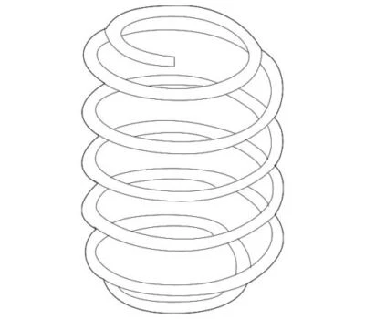 Muelle helicoidal trasero premium original Volkswagen Golf SEL 2015-2021 5QM-511-121-D Foto 1 de 2