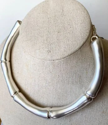 Collar gargantilla tubo plata esterlina 925 Bat-Ami con cadena Foto 1 de 4