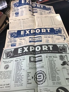 Lot of 4 Toronto Maple Leafs Programs 1961-1963 NO COVERS + Metro Junior OHA - Picture 1 of 5