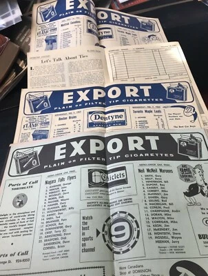 Lot of 4 Toronto Maple Leafs Programs 1961-1963 NO COVERS + Metro Junior OHA   - Image 1 of 4