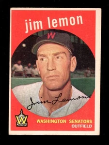 Jim Lemon Senators 1959 Topps #215 Ex 3A - Imagen 1 de 2