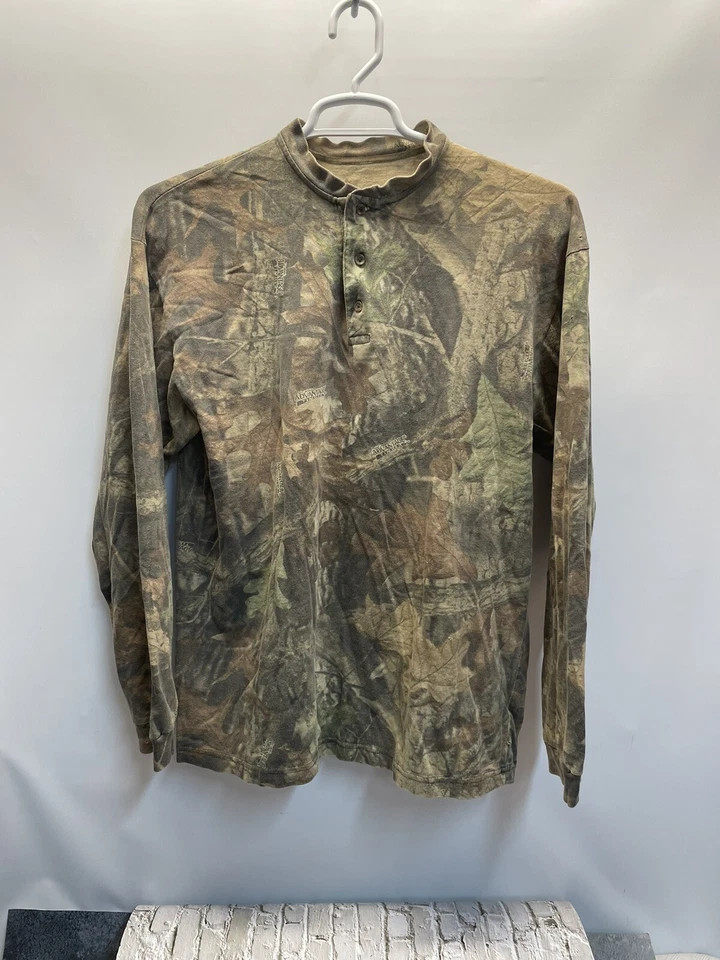 Vintage Duxbak Advantage Madera Camuflaje Manga Larga Henly Talla Med  Foto 1 de 3