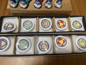 FUKAGAWA SEIJI Japanese Chopstick Rest Set of 15 Hashioki - Picture 1 of 5