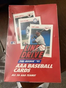 1991 Line Drive AAA Baseball Card Unopened Box - Picture 1 of 1