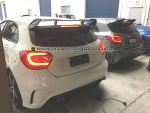 W176 a class amg style black spoiler A250 A45 AMG-revo wing lip gt carbon bar - Picture 1 of 12