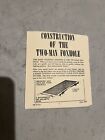 Vintage Army Military Surplus  Two Man Foxhole Construction Guide