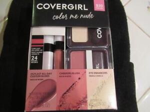 2 Sets Covergirl Color Me Nude Kit Lipstick Duo Cheekers Eye Shadow Med Warm