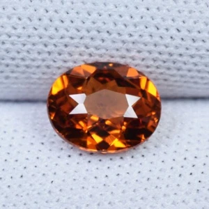 1.30 ct FIRE ORANGE LUSTROUS NATURAL MANDARIN SPESSARTITE GARNET - OVAL Video !! - Picture 1 of 3